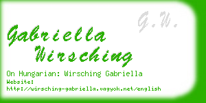 gabriella wirsching business card